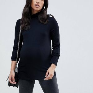 Maternity Black Turtle neck shirt
